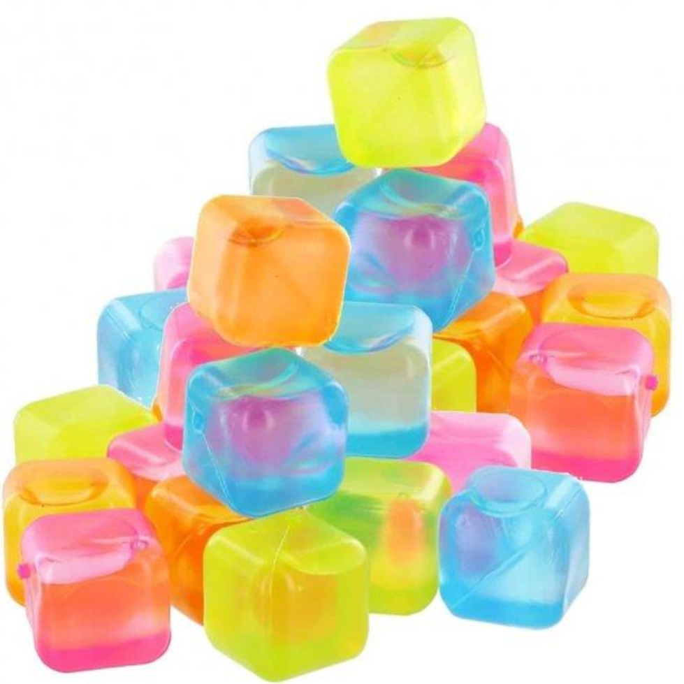 Кубики для охлаждения напитков Цветные кубики многоразовые 20 шт. (28158048) Кубики для охлаждения напитков Цветные кубики многоразовые 20 шт. (28158048)
