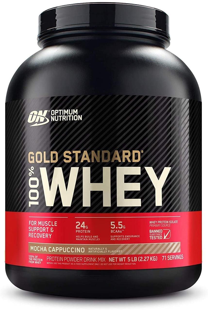 Протеїн Optimum Nutrition 100% Whey Gold Standard 2,27 кг Капучіно Протеїн Optimum Nutrition 100% Whey Gold Standard 2,27 кг Капучіно
