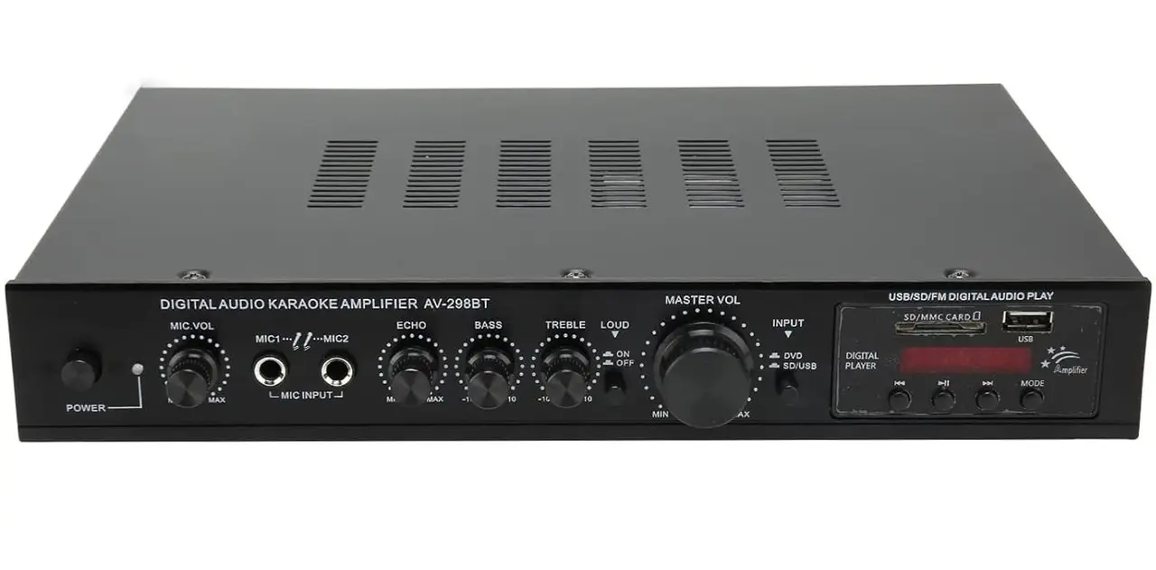 Підсилювач звуку UKC AK-298BT 2x200W Bluetooth + караоке 2мікрофони (36950704)