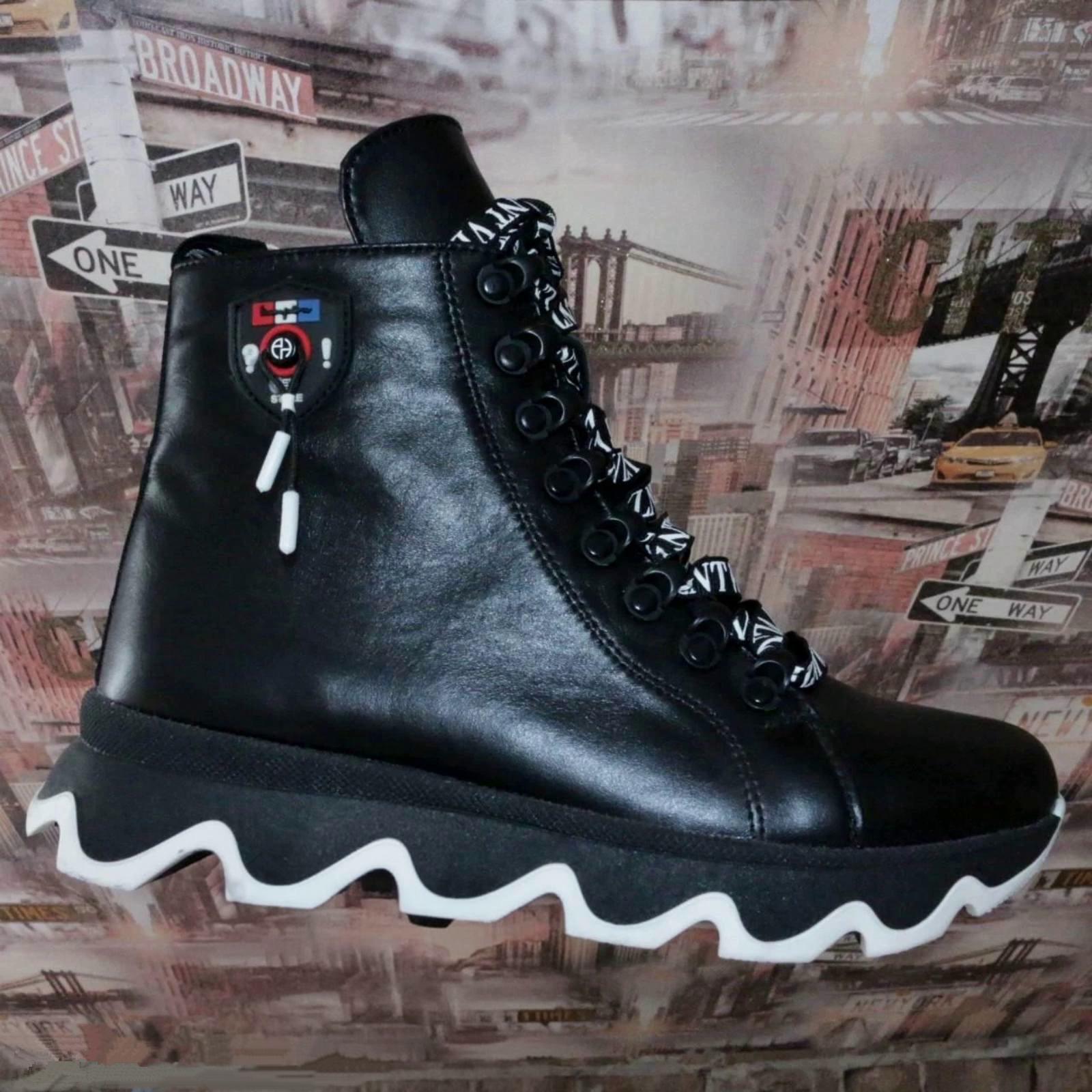 Ботинки молодежные Valure натуральная кожа на шнуровке р. 38 Черный (1920)