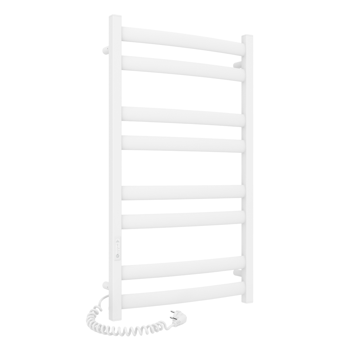 Полотенцесушитель электрический Laris Атлант ЧФ8 900x500 мм L вертикальный Белый (AKV-77700098)