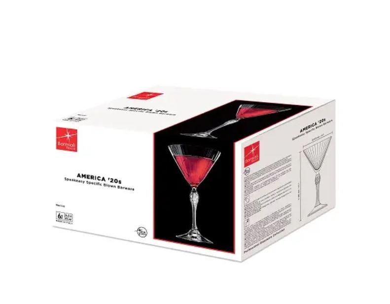 Набір келихів для мартіні Bormioli Rocco America'20s 250 мл 6 шт. (122142BB9021990) - фото 7