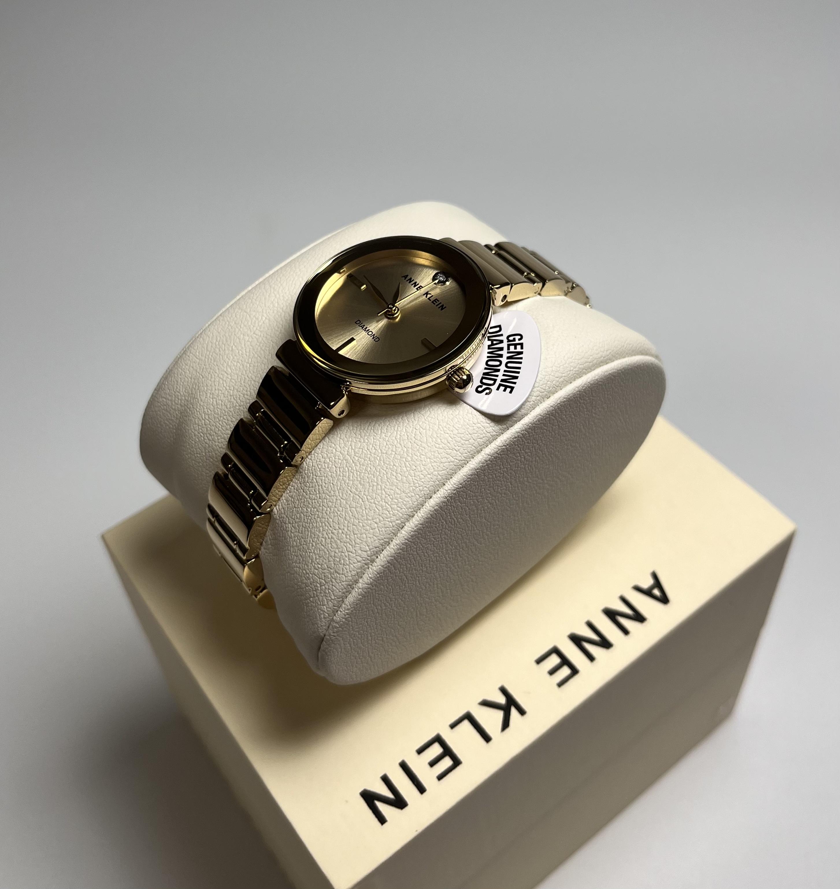 Часы женские классические Anne Klein AK/2434CHGB Золотистые (14187998) - фото 4 Часы женские классические Anne Klein AK/2434CHGB Золотистые (14187998) - фото 4