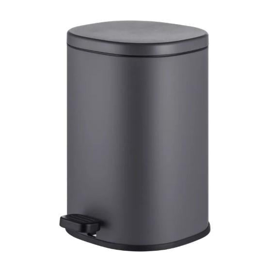 Відро для сміття MIXXUS Premium Olivary-TC0105 Graphite з плавним закриттям/овальне 5 л Графіт (MI7063)