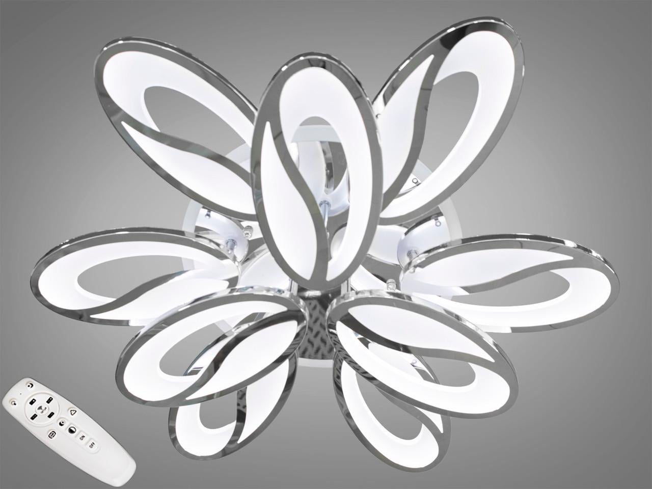 Люстра потолочная с димером LED 8090/6+3HR 3col dim (2437593417)