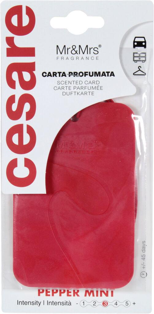 Ароматизатор Mr&Mrs Cesare Scented Cards Peppermint полимерный Red Ароматизатор Mr&Mrs Cesare Scented Cards Peppermint полимерный Red