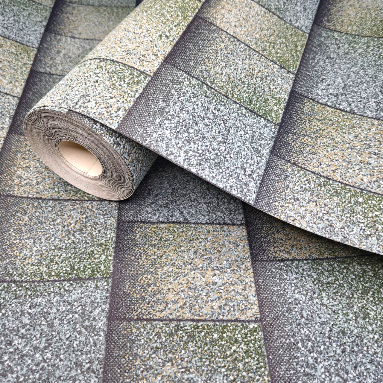 Обои виниловые Славянские обои 10,05x0,53 м Зелено-серый (9445-04)