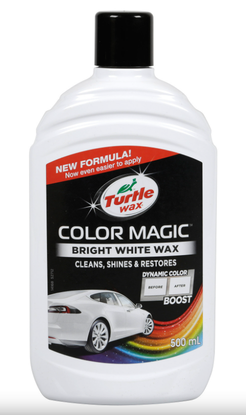 Поліроль з PTFE тефлоном TURTLE WAX Color Magic Bright White Wax Біла 500 мл