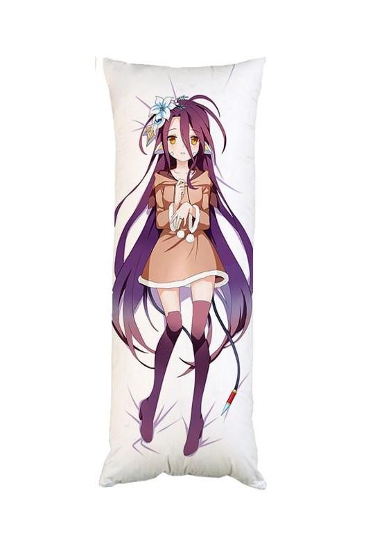 Подушка дакимакура Широ и Шуви Дола Нет игры нет жизни декоративная ростовая для обнимания 60x200 см (1834036856)