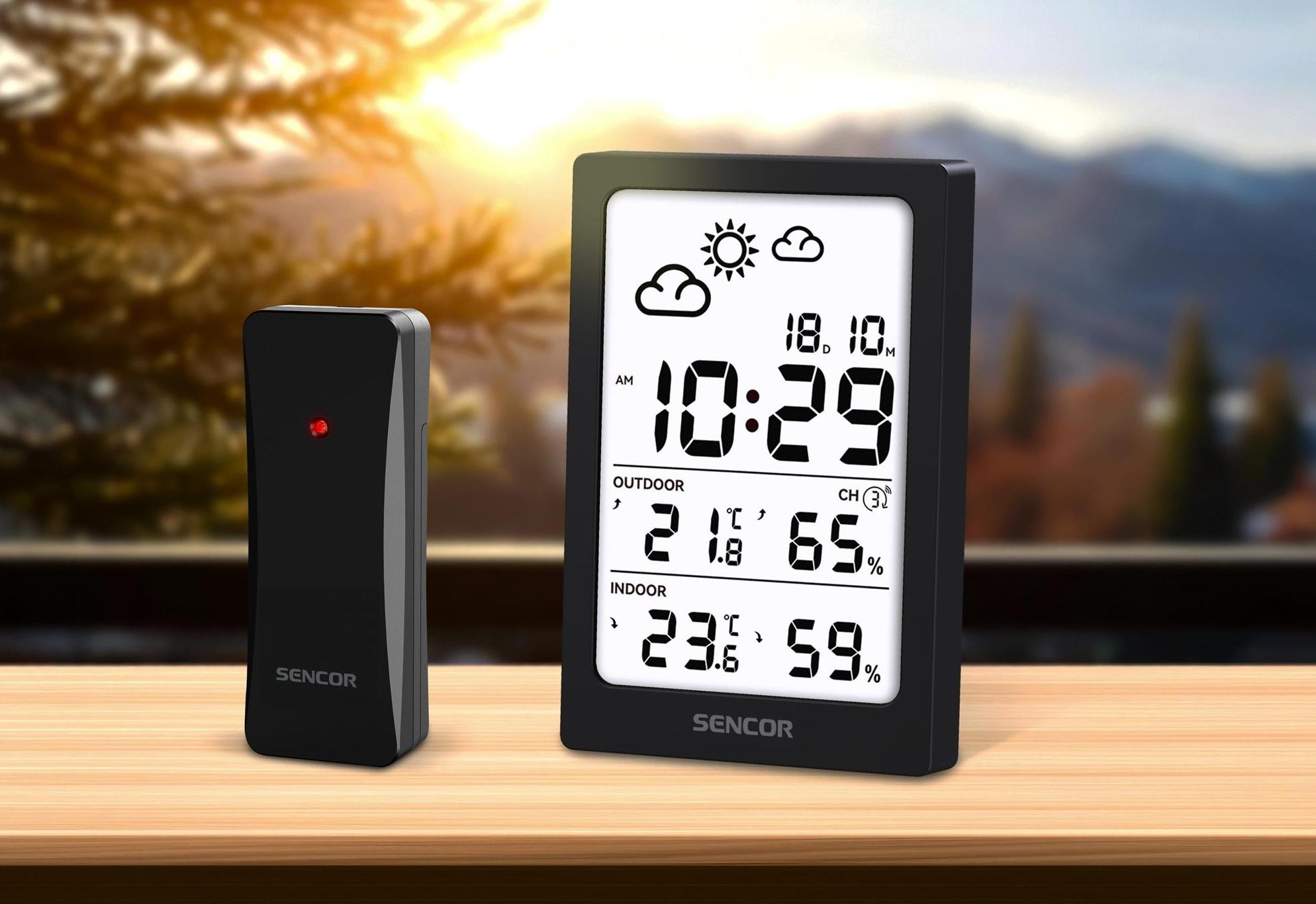 Метеостанция электронная Sencor SWS2300B с беспроводным датчиком Черный (28745731) - фото 6 Метеостанция электронная Sencor SWS2300B с беспроводным датчиком Черный (28745731) - фото 6