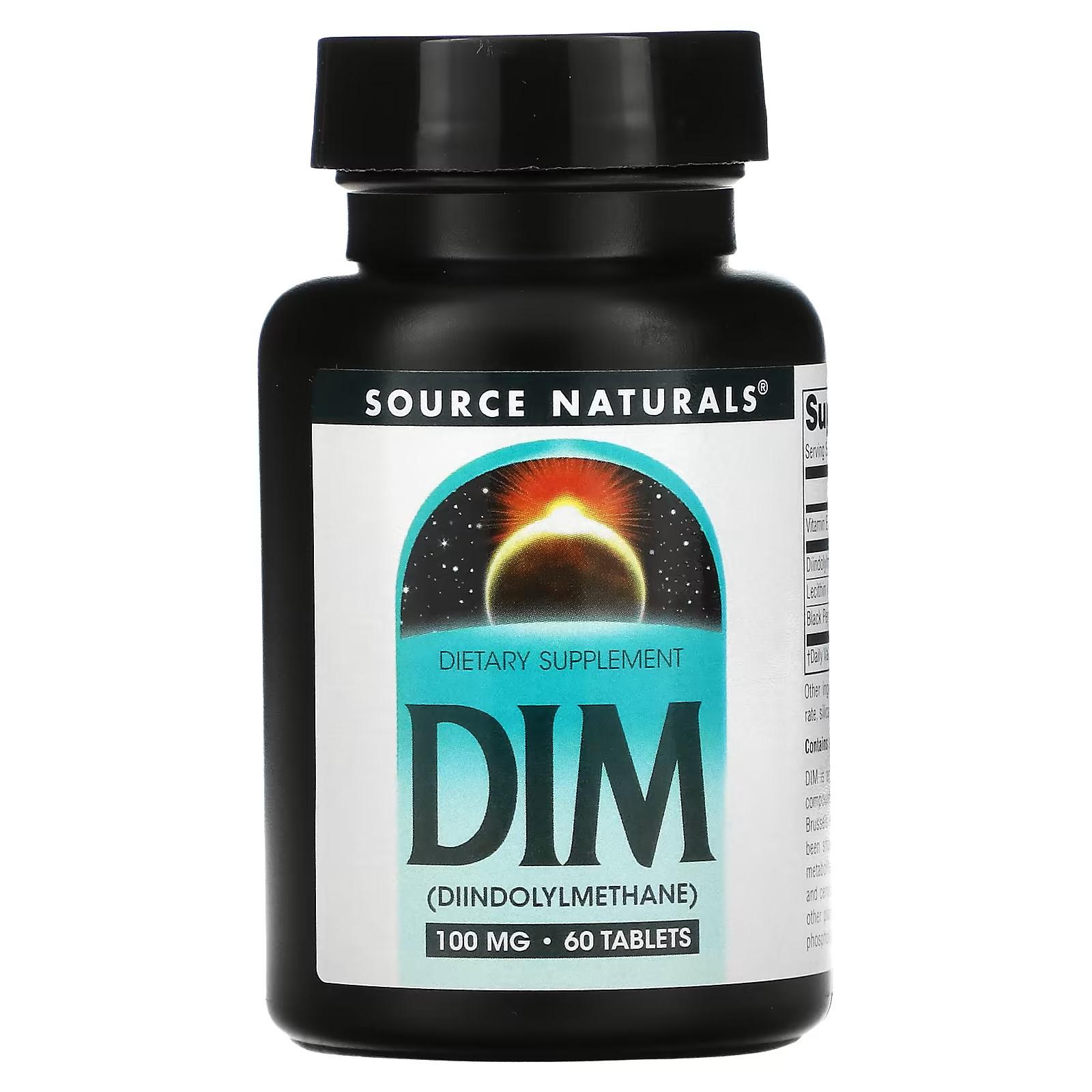 Дііндолілметан Source Naturals DIM 100 mg 60 таблеток