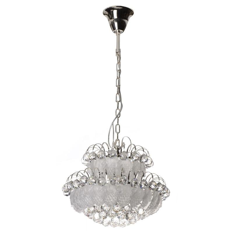 Люстра хрустальная Brille BCL-396S/6xE14/15 LED SL подвесная с подсветкой