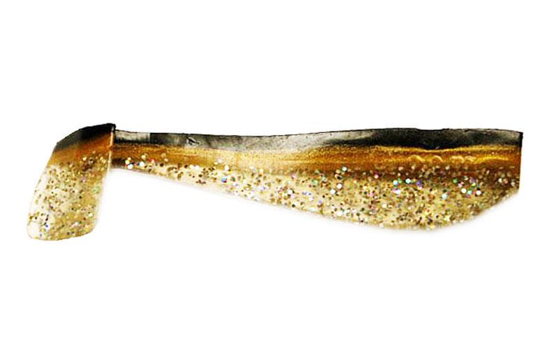 Силиконовый виброхвост Fox Gloom №050 8 см Black/Gold/Electric (260427)