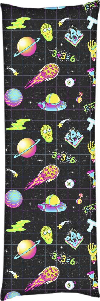 Подушка дакимакура Rick and Morty 6 40x100 см (13545888)
