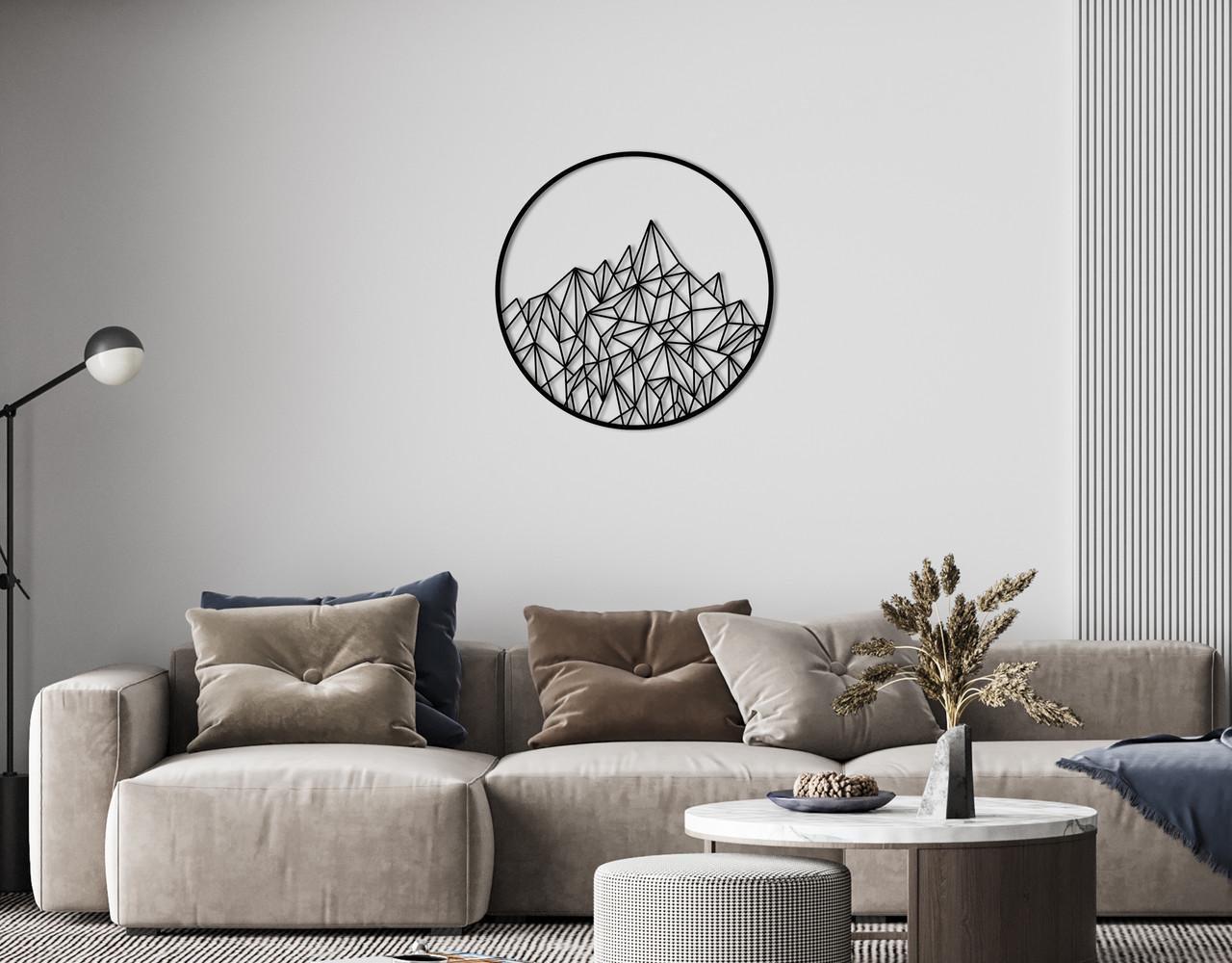 Декоративное панно на стену Upwood Decor Mount 5 70х70 см Black (1518998078)