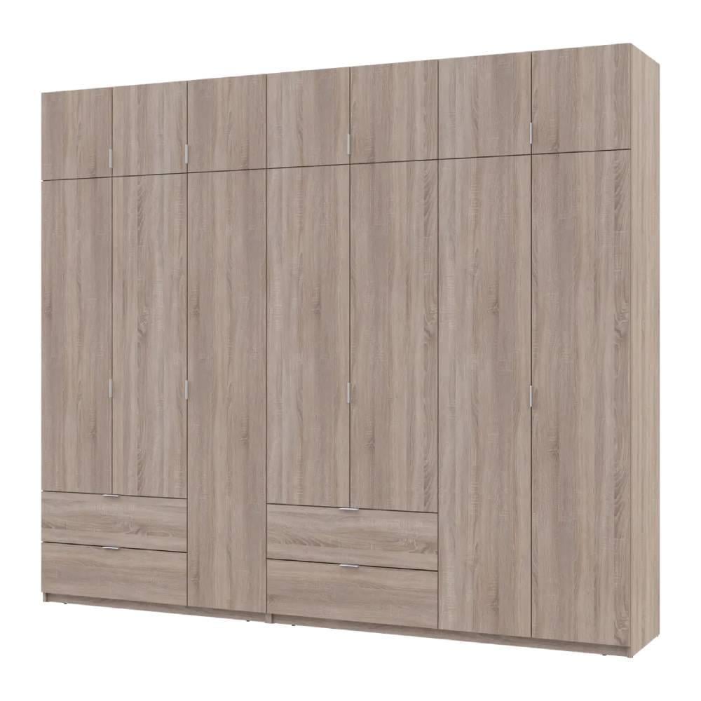 Шкаф для одежды Doros Лукас DRS-011706 3/4 ДСП 280х50х240 см Дуб Сонома (42005119)