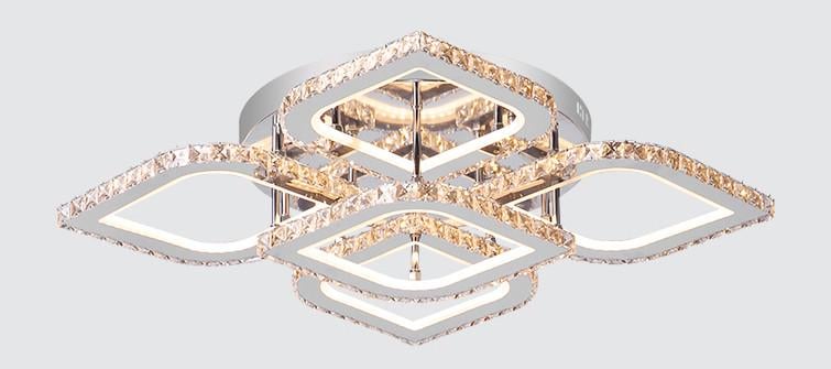 Люстра SVLIGHT LED светодиодная хрустальная с пультом с пультом 2899/5 240W 3000-6000K