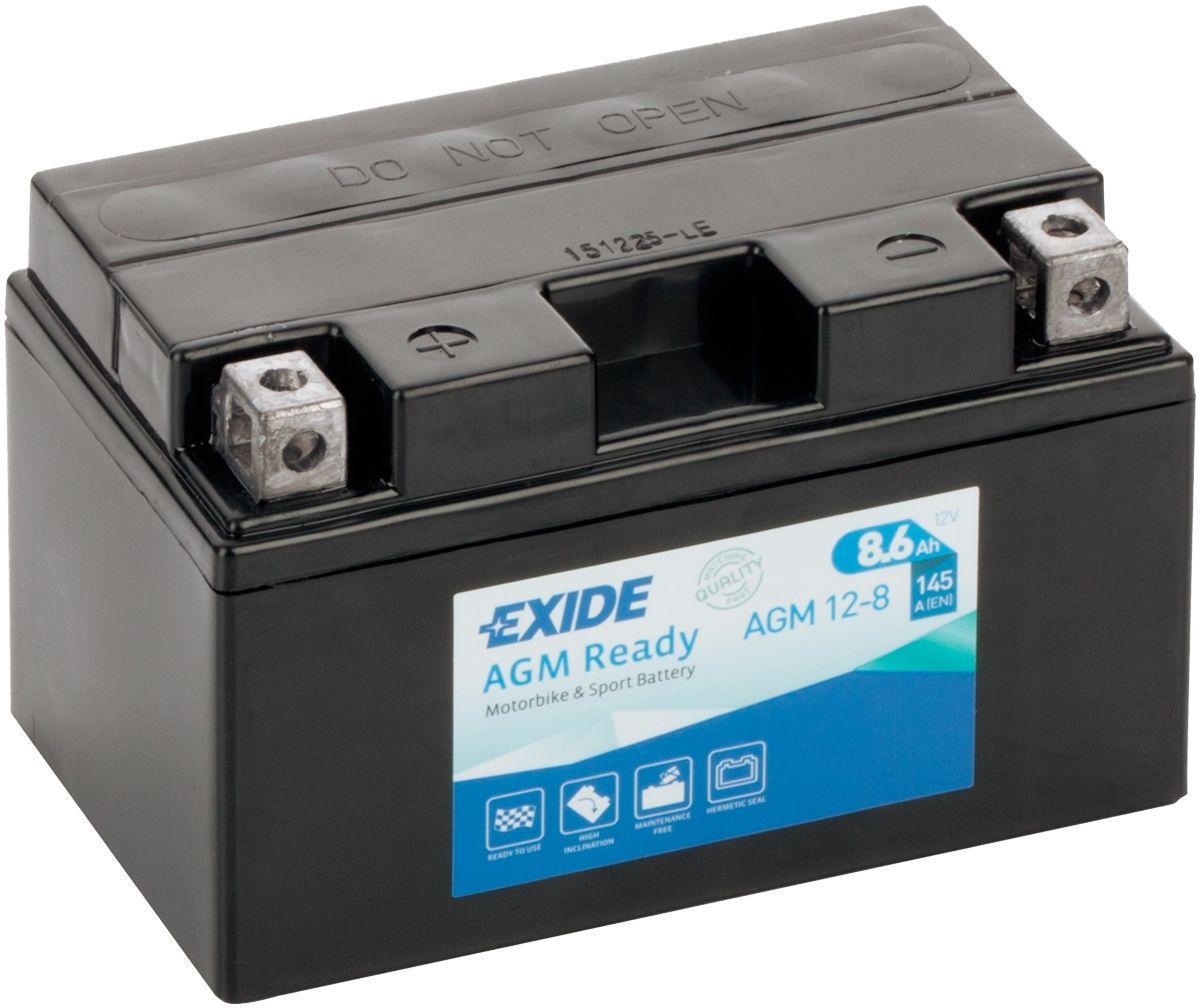 Акумулятор мото EXIDE Ready AGM 6СТ-8,6 Ah Аз 12V 145А EN AGM12-8 (98004)