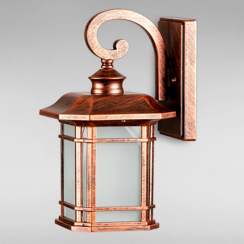 Уличный настенный светильник KX-18263/1W 340х190 мм Медный