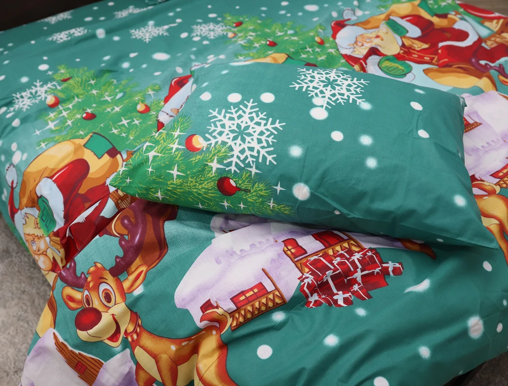 Комплект постельного белья из бязи Gold двуспальный евро 200х220 cм (40183) - фото 3