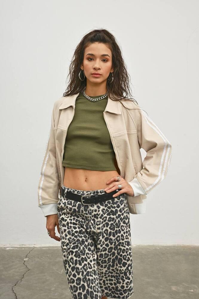 Куртка джинсовая женская Veto Jeans VT2774х65 М Бежевый (25686145) - фото 3