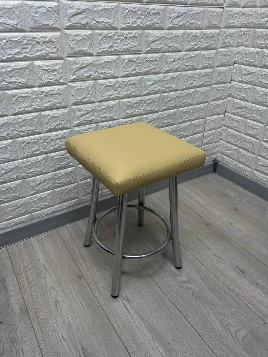 Табурет кухонний Tutty+ 30х30х45 см Бежевий/Хром (28374385)