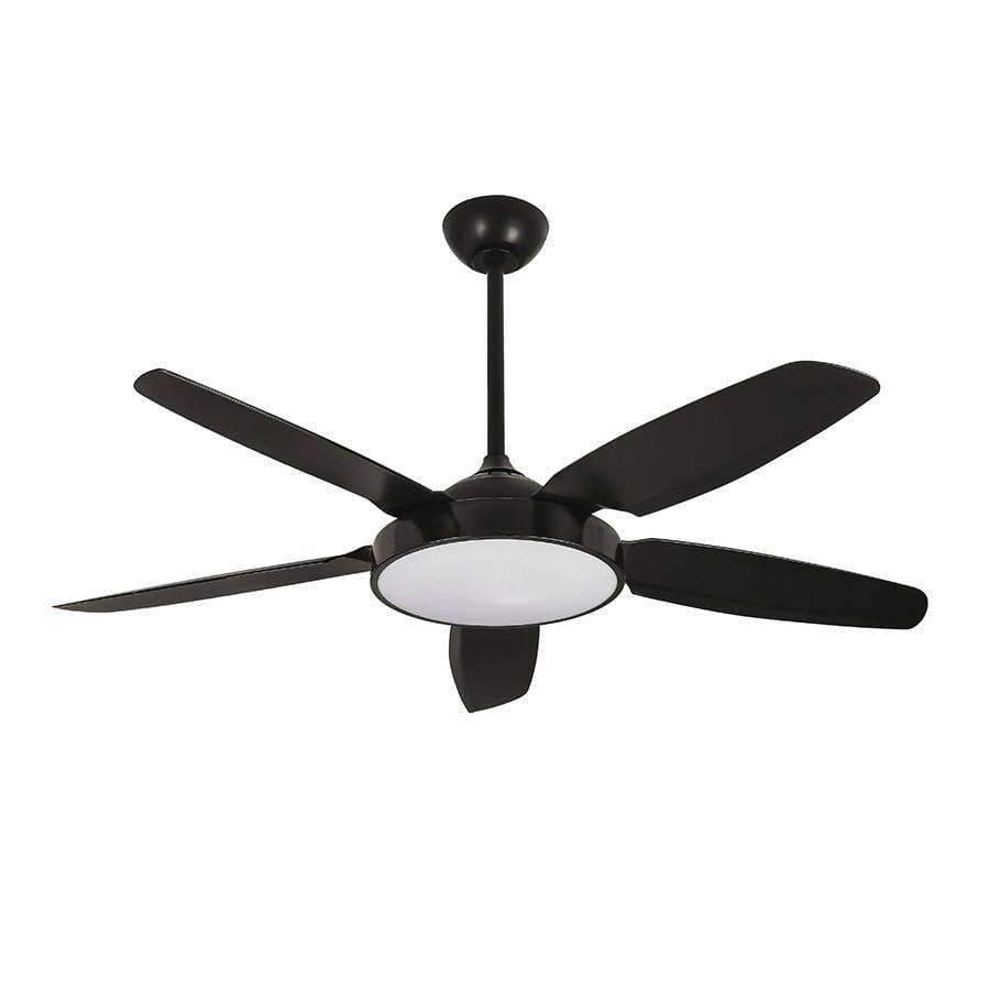 Люстра-вентилятор Levistella 7947103 52 BK з круглою LED лампою та пультом Чорний (2659179371)