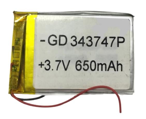 Аккумуляторная батарея GD 343747P 3,7 V Li-ion 650 mAh (000020582)