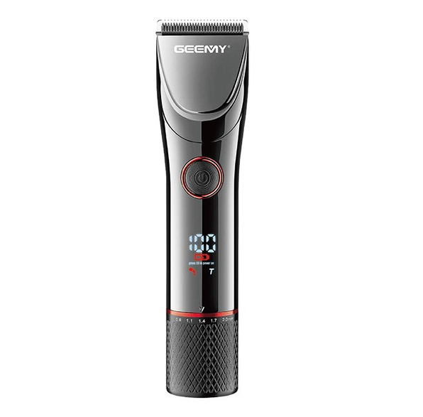 Машинка для стрижки аккумуляторная Geemy GM-882 Pro 4 насадки Серебристый (1848057908)