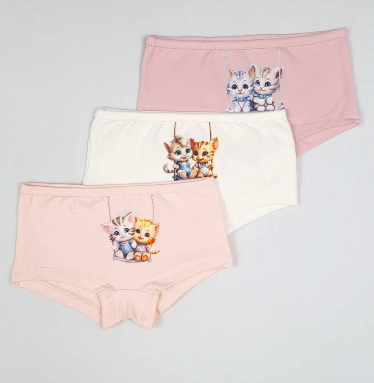 Трусы-шорты для девочек BAYKAR р. 5 146-152 см 9-10 лет 3 шт. (5880-99)