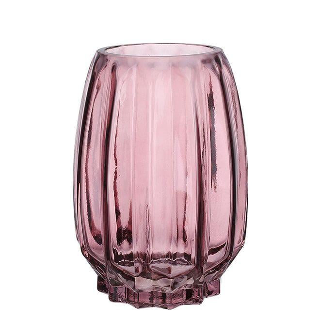 Ваза стеклянная Flora Грейс 19,5 см Фиолетовый (32955)