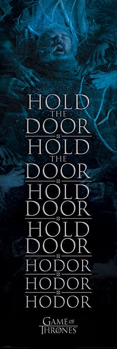 Постер плакат Гра Престолів Ходор/Game of Thrones Hold the Door Hodor 53x158 см