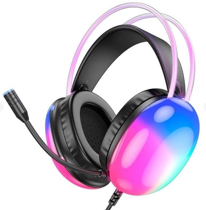 Наушники Hoco W109 Plus Rich USB7.1 channel gaming headphones Черный (2818616161)