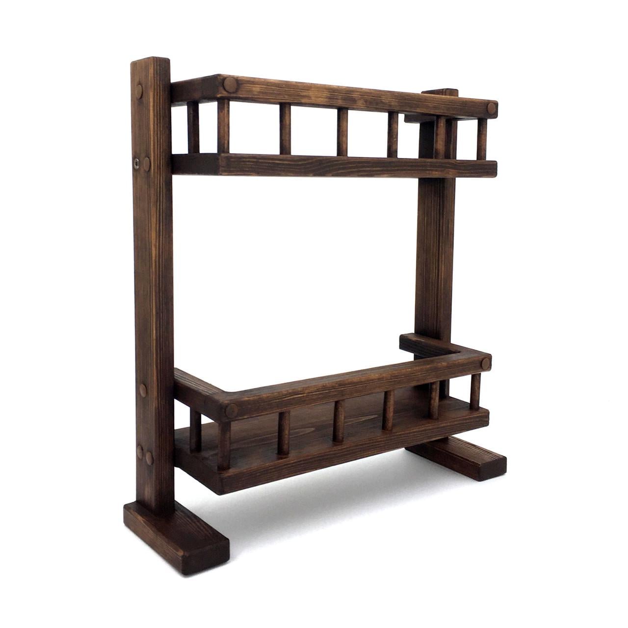 Полка настольная из дерева Караганда 2 Капучино (ПСТ/0203109)