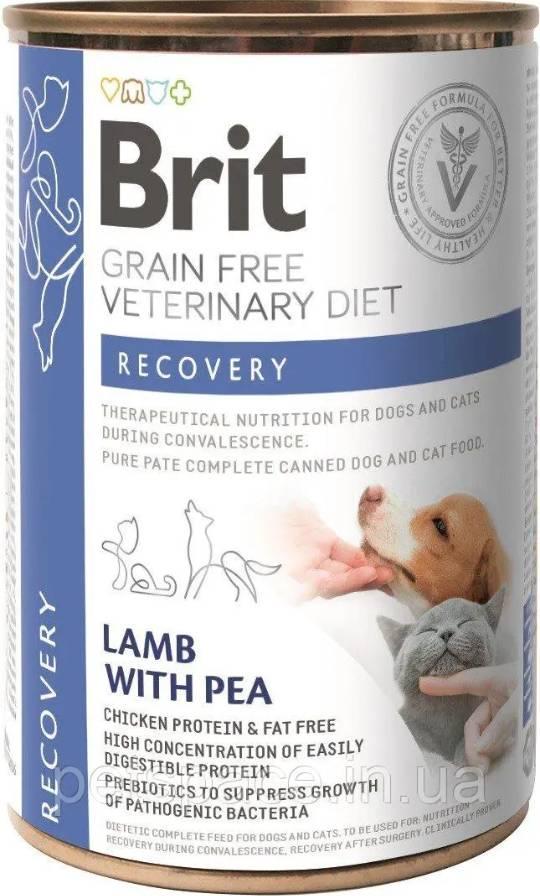 Консерва для котів і собак Brit GF VD Dog&Cat Can Recovery 400 г (8595602536191)