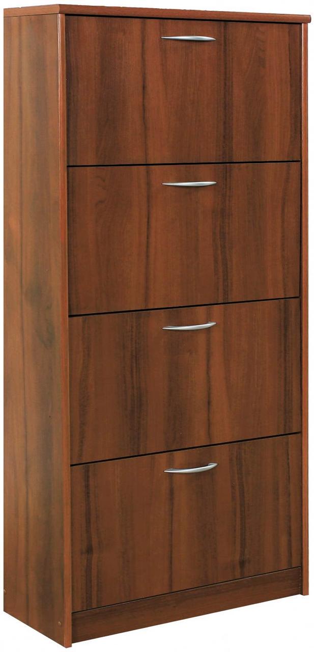 Тумба для обуви Mebel Service ТО-600 4-х дверная 60х26,8х166 см Венге/Дуб Самоа (23550751)