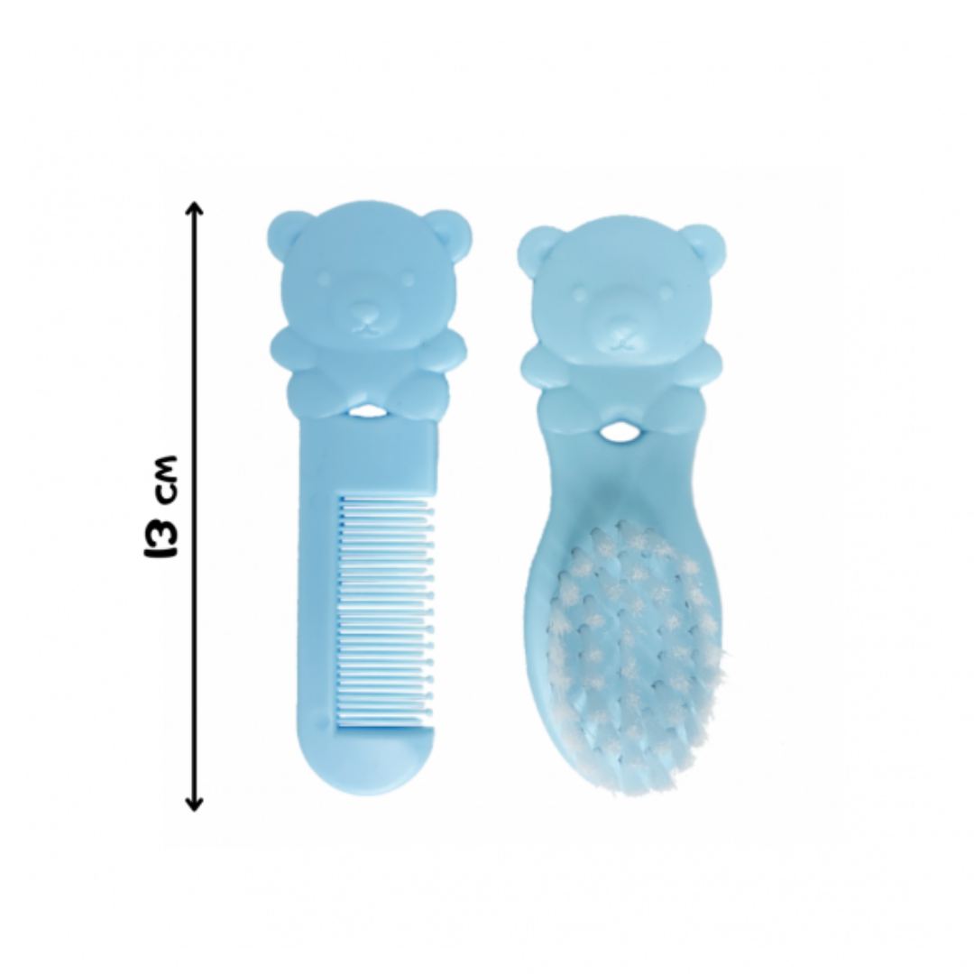 Набор для новорожденных Щетка и расческа Голубой (18031832) - фото 2 Набор для новорожденных Щетка и расческа Голубой (18031832) - фото 2