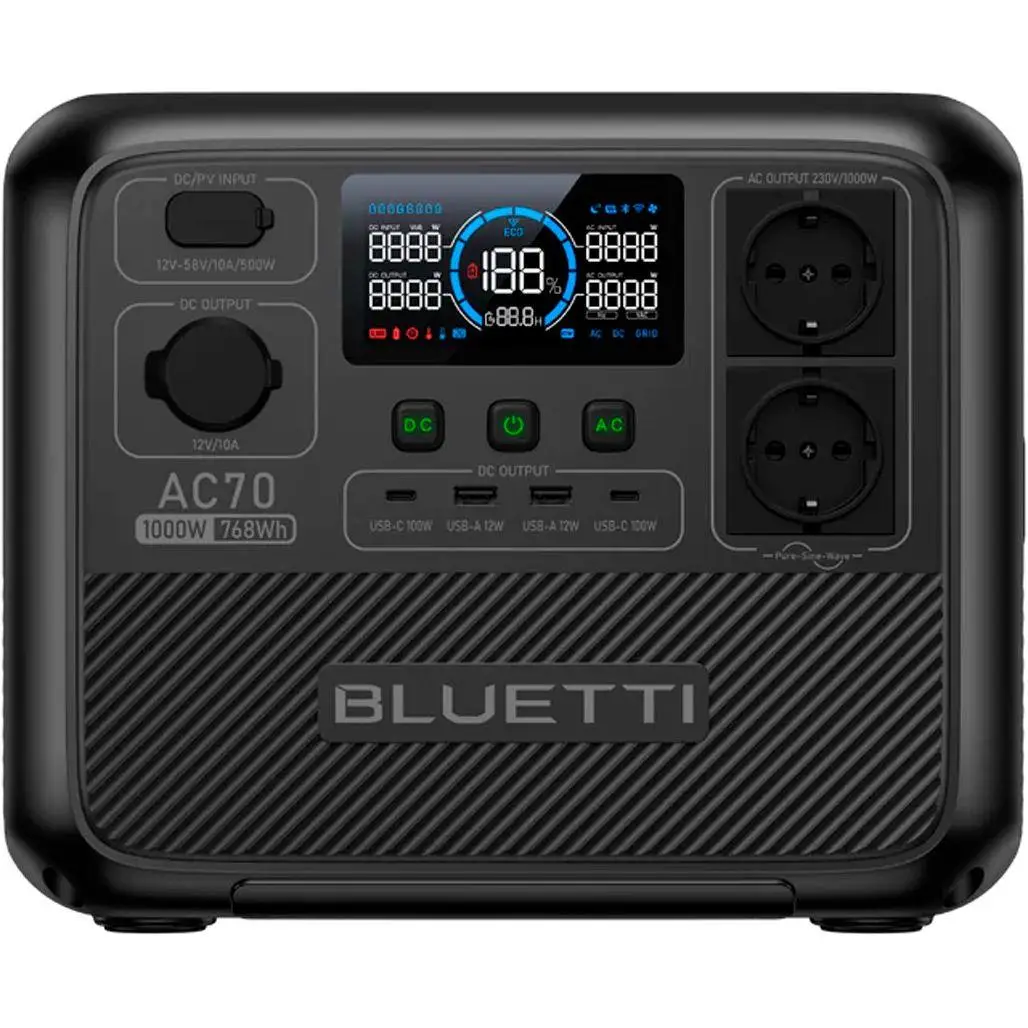 Зарядна станція BLUETTI AC70 Black