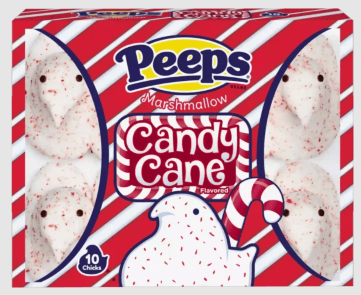 Маршмеллоу Peeps Candy Cane Marshmallow Chicks 85 г (2826646152)