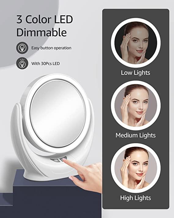 Косметическое зеркало Cosmetic Mirror 30 с підсвідкою - фото 4