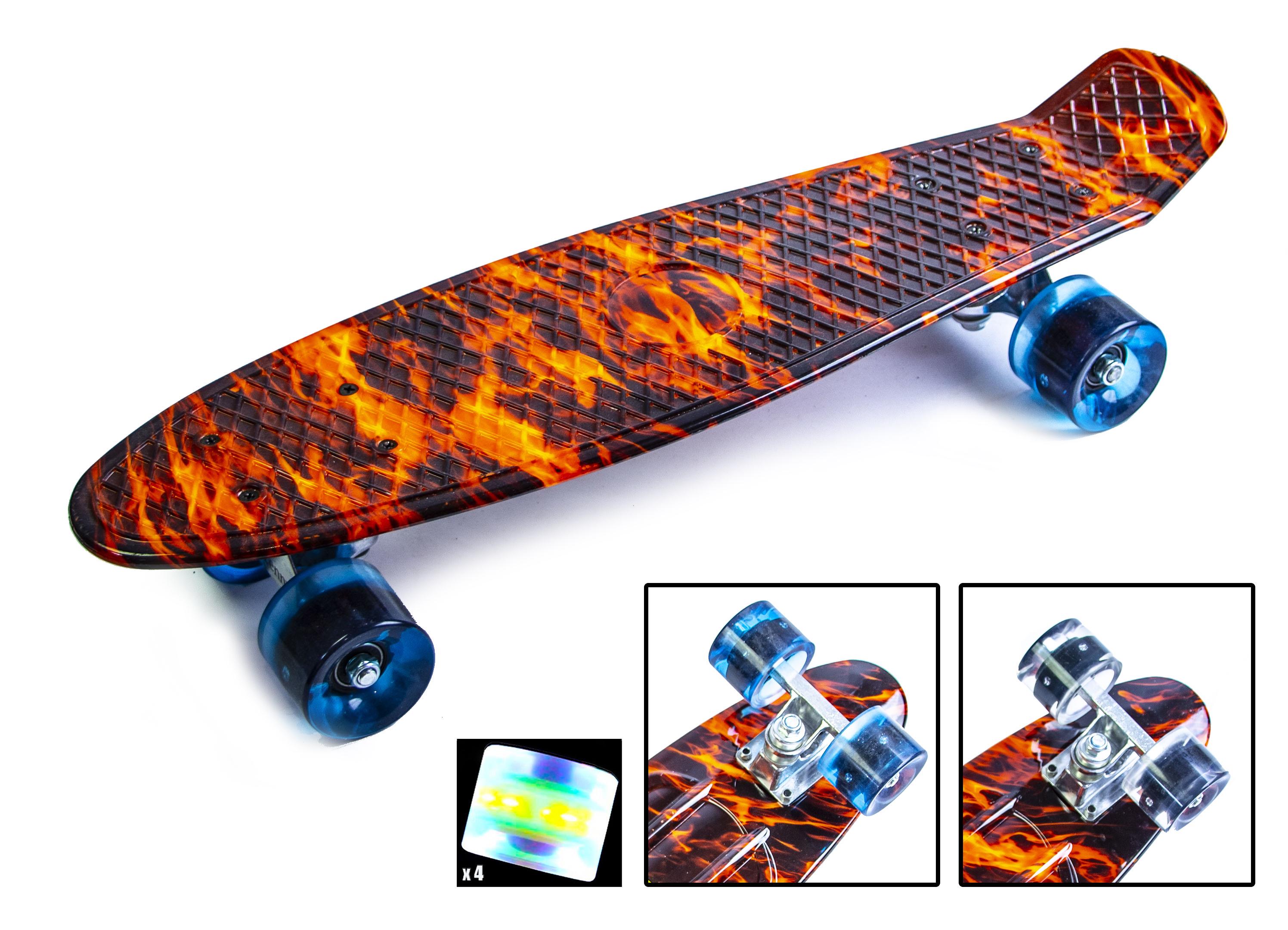 Пенніборд Fire колеса з підсвіткою (Fire) - фото 2