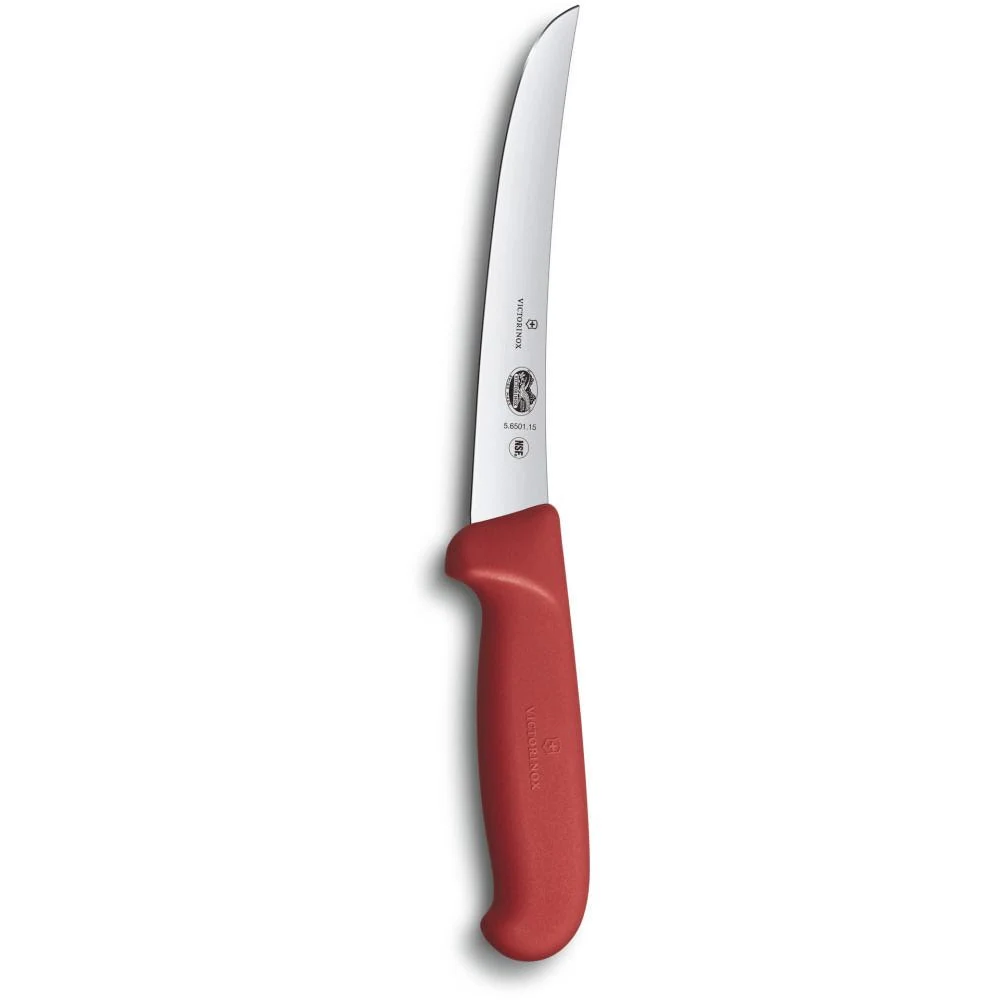 Кухонний ніж Victorinox Fibrox Boning 5.6501.15 Червоний (58-79-Vx56501.15)