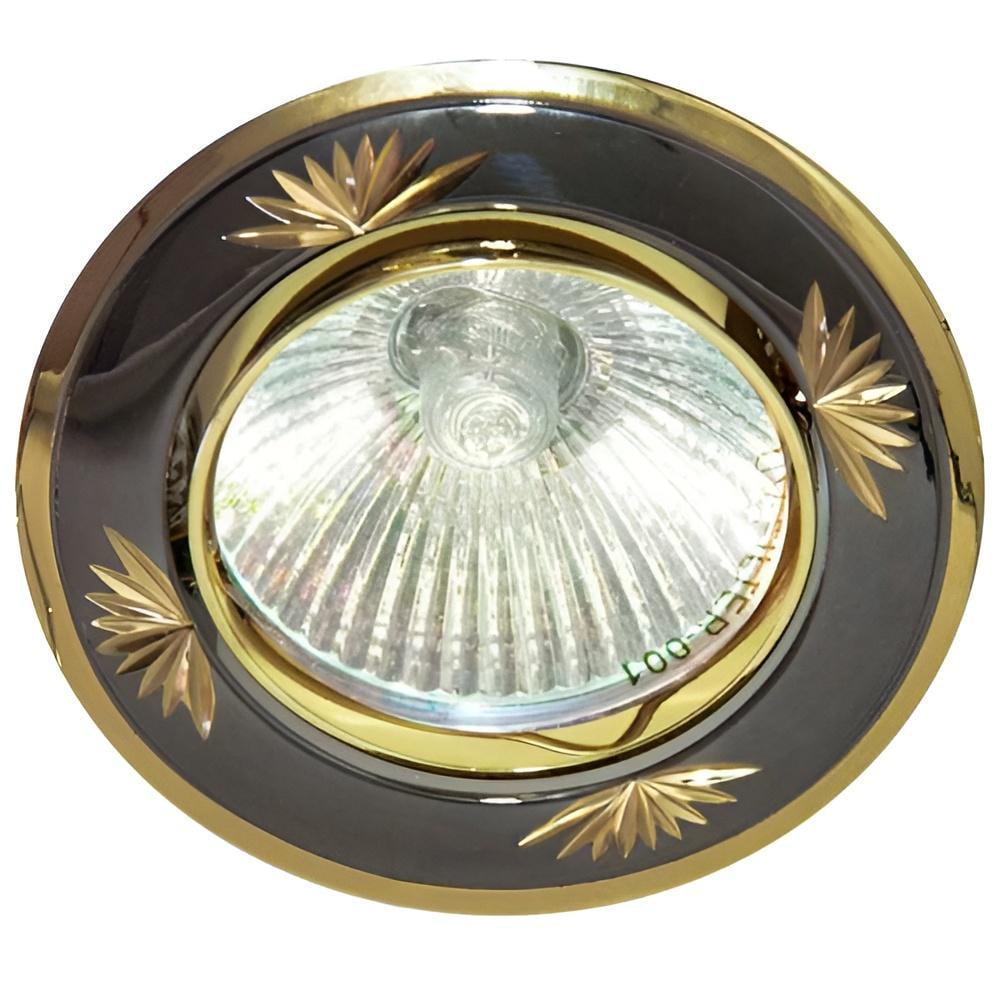 Светильник точечный Lemanso DL246 MR16 Черный металлик с золотом (12310)