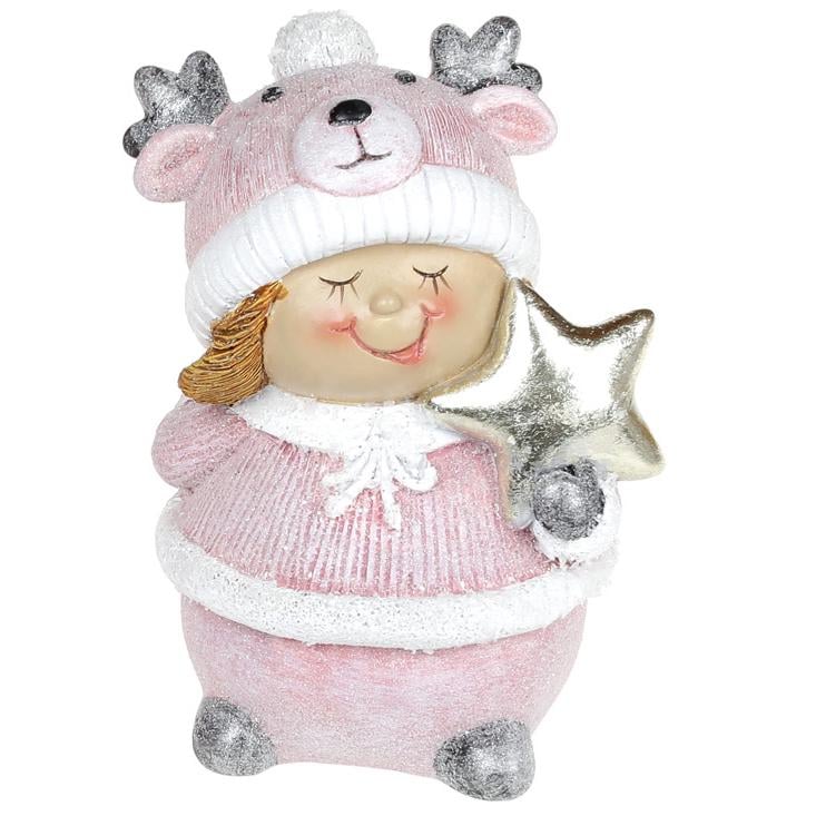 Декоративная фигурка BonaDi Дети в смешных шапках со звездой (823-290)