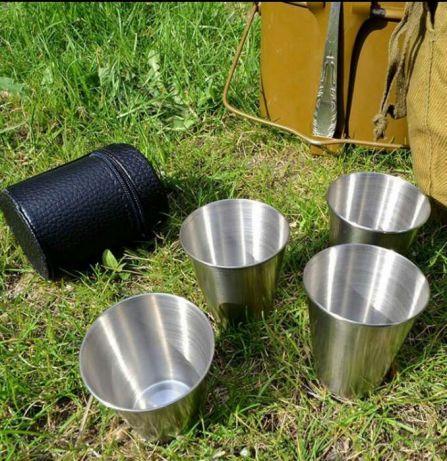 Чарки нержавіюча сталь в чохлі 50 мл 4 штуки - фото 3 Чарки нержавіюча сталь в чохлі 50 мл 4 штуки - фото 3