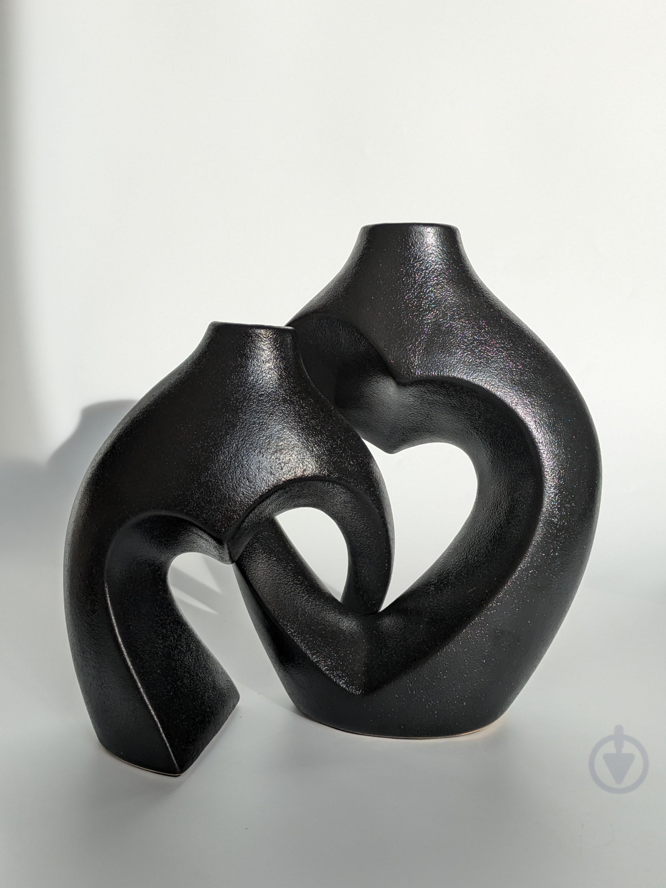 Набор из двух парных ваз Черный (1952)