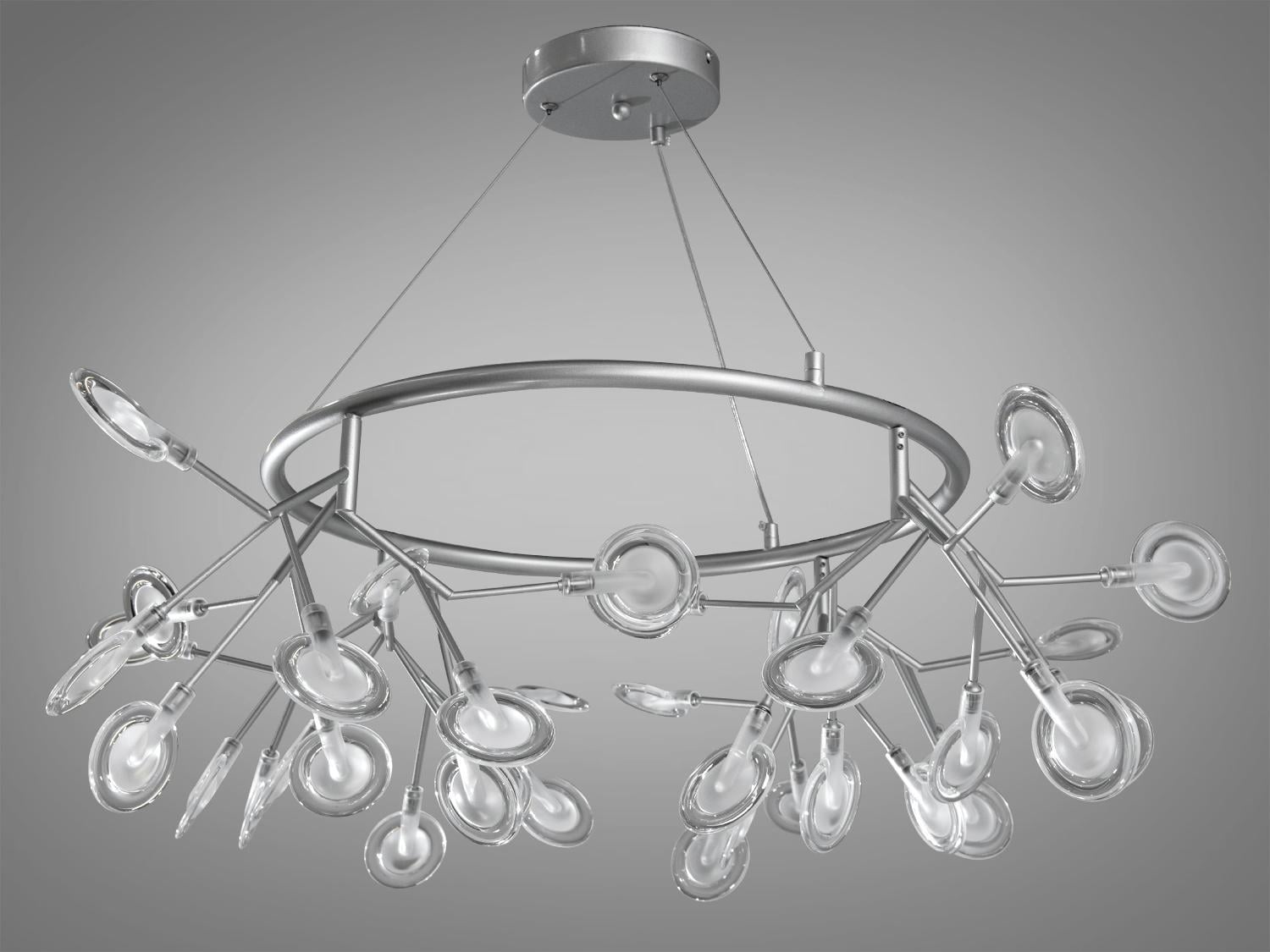 Люстра подвесная Diasha Светлячок 27 ламп Хром (Y887-36C SL) Люстра подвесная Diasha Светлячок 27 ламп Хром (Y887-36C SL)