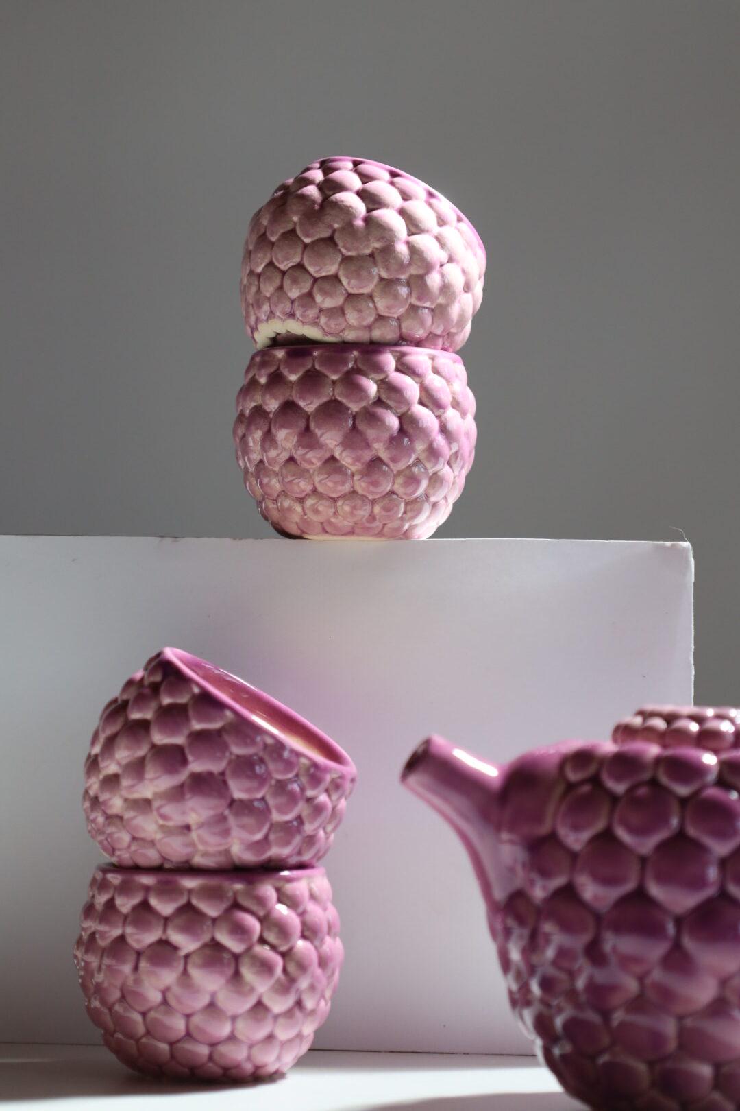 Набор для чайной церемонии Фиолетовый ягодный ручной работы (TS-23) - фото 8 Набор для чайной церемонии Фиолетовый ягодный ручной работы (TS-23) - фото 8