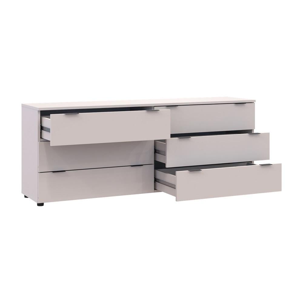 Комод Doros Рон 9 DRS-011779 6 ящиков 160х38х62 см Кашемир (41516174) - фото 6