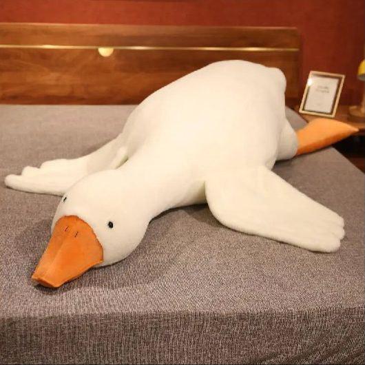 Мягкая плюшевая игрушка-подушка обнимашка Гусь 130 см (Мяг9696)